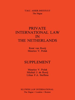 cover image of Private International Law in the Netherlands